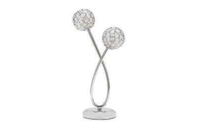 Collection - Amelia 2 Light Beaded Globe - Table Lamp Collection - Amelia 2 Light Beaded Globe - Table Lamp
